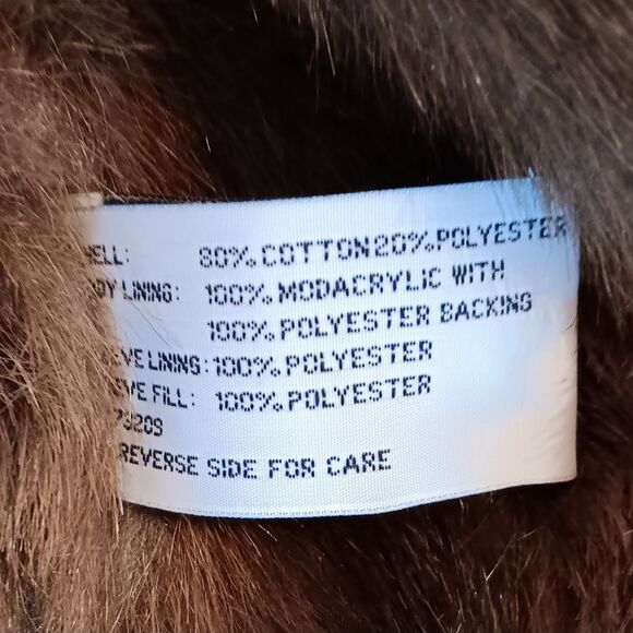 VTG Denim Jacket With Faux Fur Collar And Cuffs By Marvin Richards Women’s Large - Picture 13 of 13